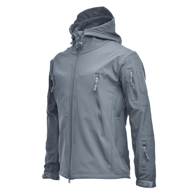 Windbreak Shell Jacket - 5XL 6XL Men's Russian Camouflage Fleece