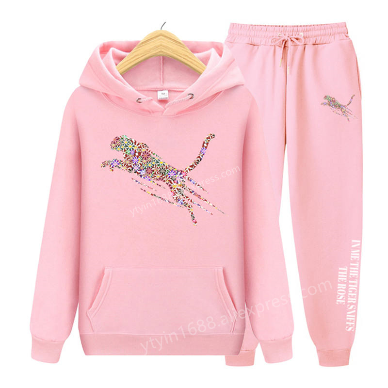 Street Fashion News - Womens TrackSuit Aesthetic Sweatshirts Sweatpants Two-piece
