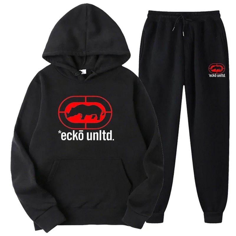 Street For Fashion - Ecko Unltd. Rhino Logo Sweatsuit Hoodie