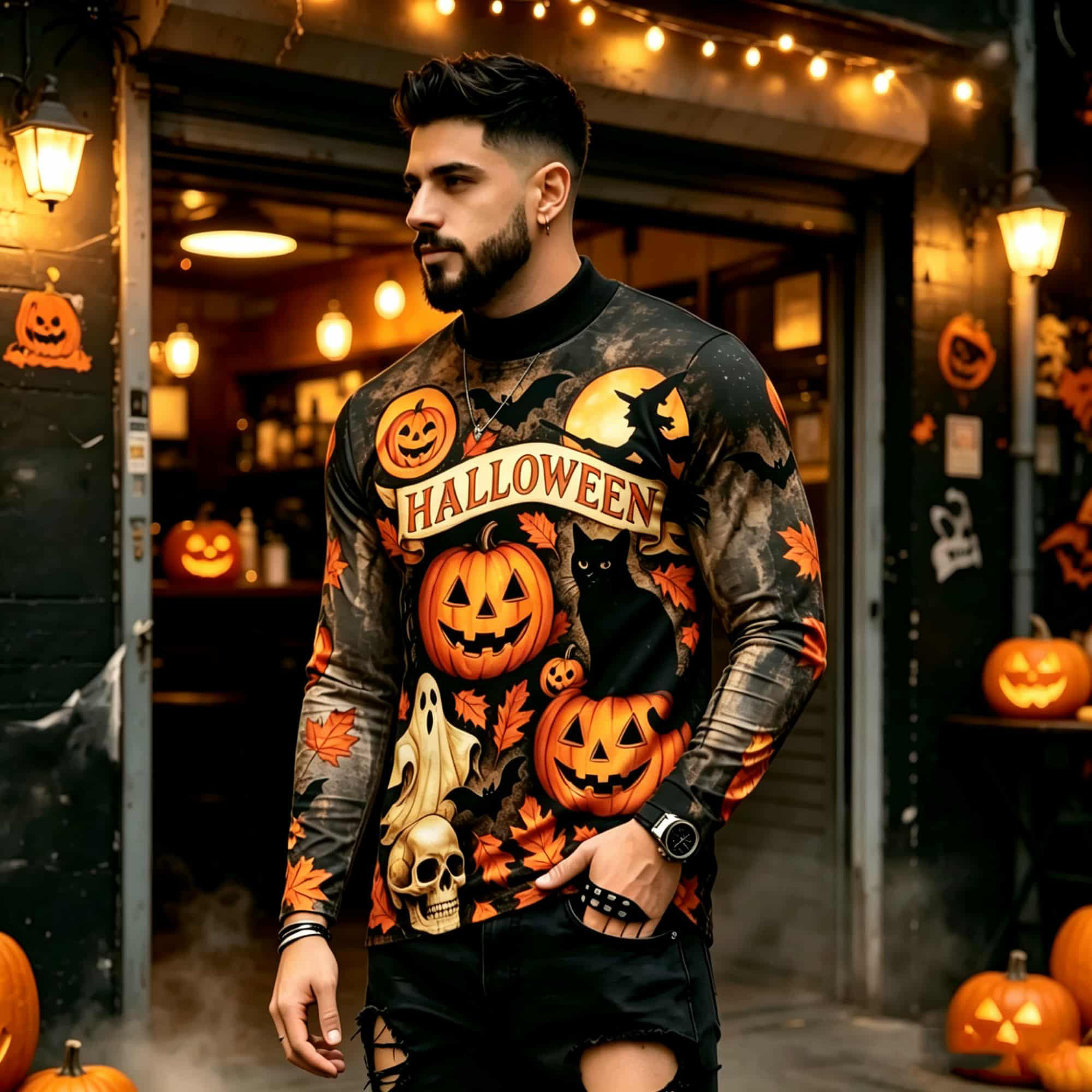 Street For Fashion - Casual Fashion Street Style Halloween Printed