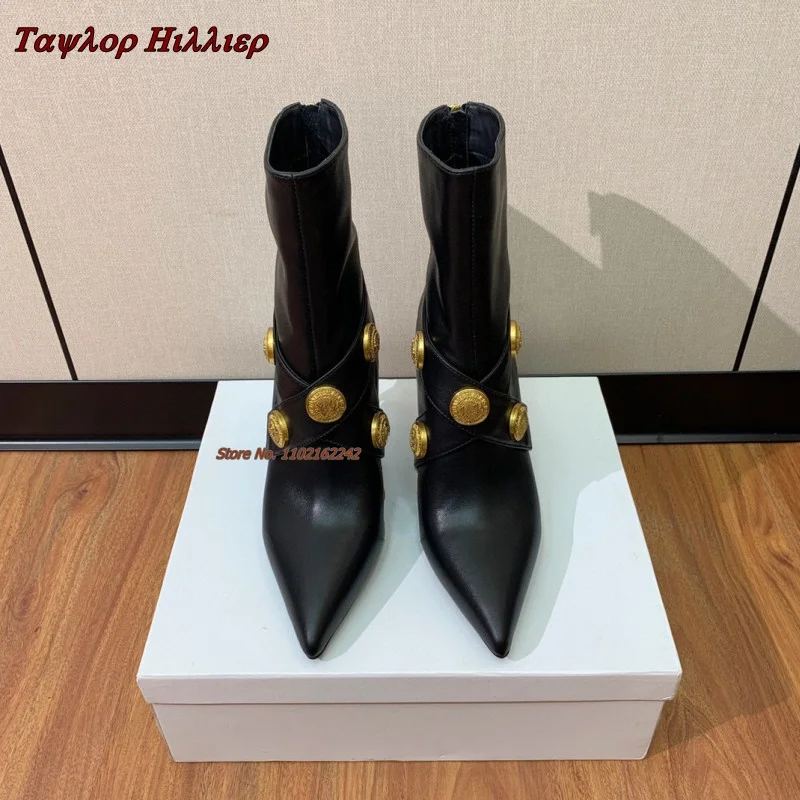 Autumn New Metal Button Ankle  - đánh giá và giá Street Fashion Female