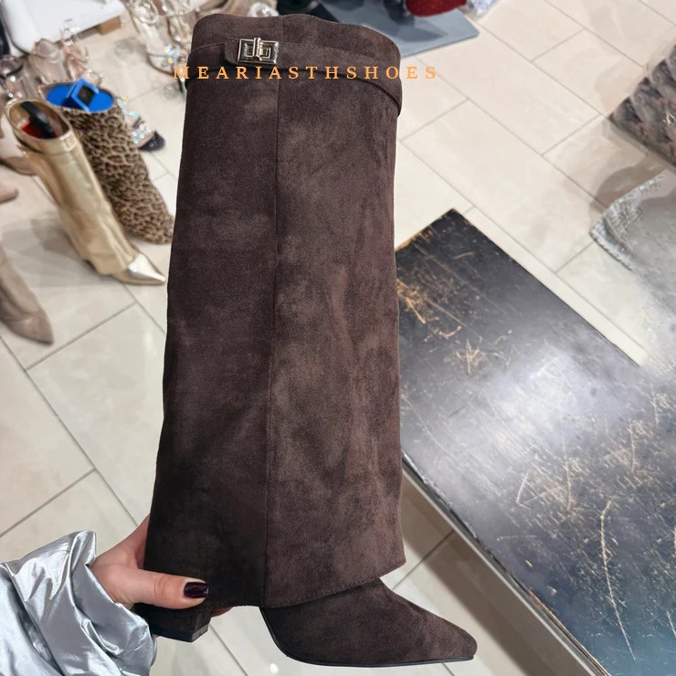 Women's Chunky Heel Knee High  - đánh giá và giá Street Fashion Winter 2025
