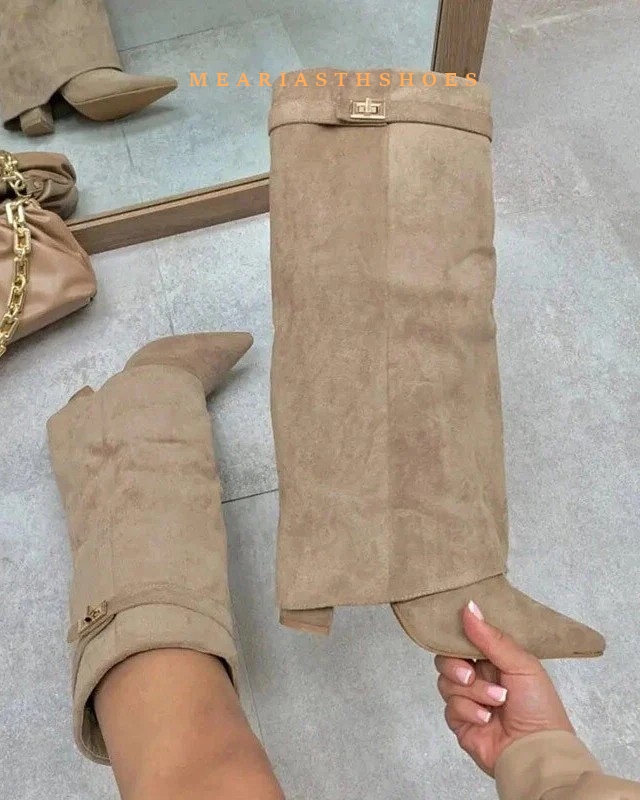 Women's Chunky Heel Knee High  - đánh giá và giá Street Fashion Winter 2025