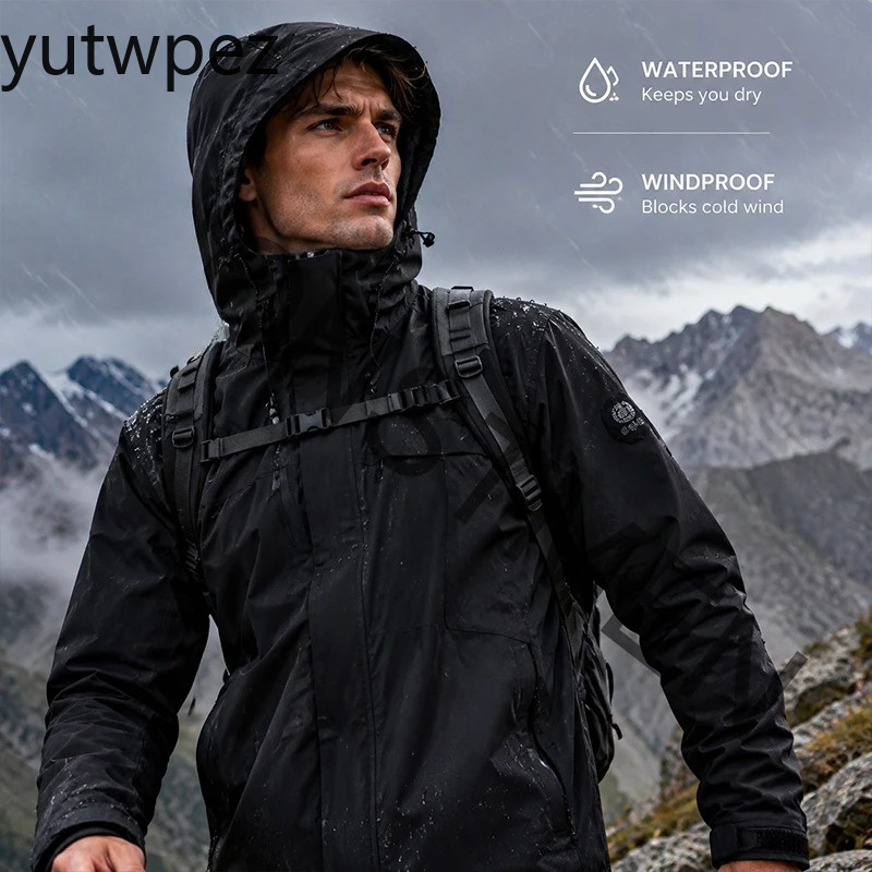 Plus Size Men‘s Waterproof Win - đánh giá và giá Windbreak Shell Jacket