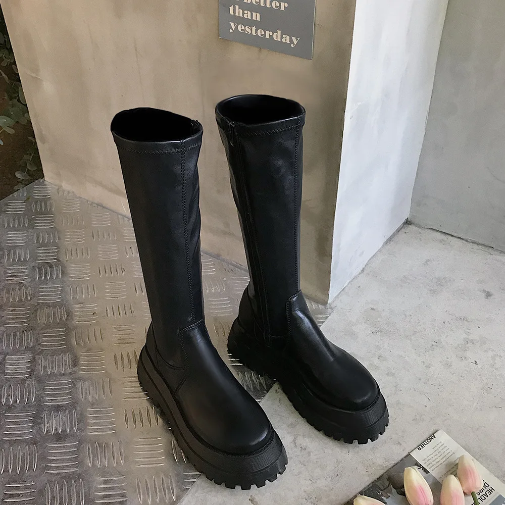 Winter Chunky Platform Heels L - đánh giá và giá Street Fashion Winter 2025
