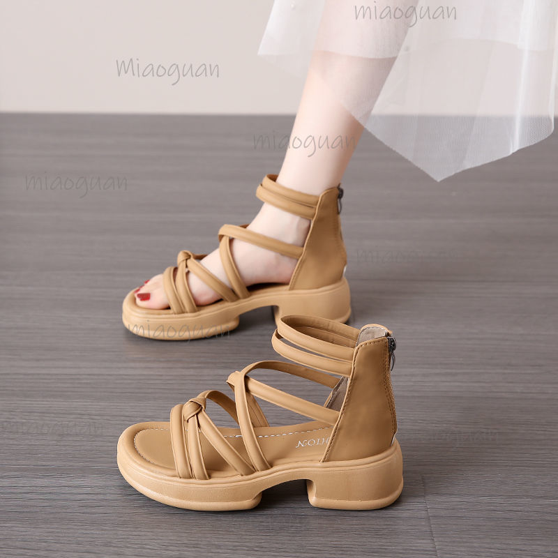 5CM Thick Heel Women Sandals S - đánh giá và giá Street Fashion Female