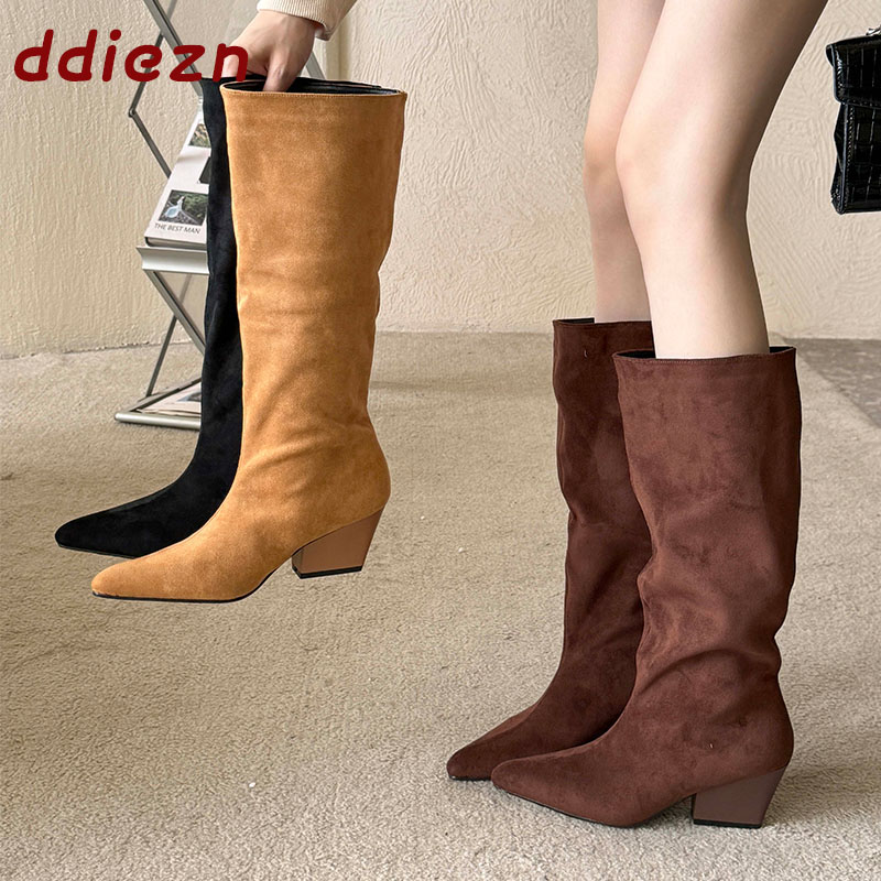 Fashion Flock Women Knee High  - đánh giá và giá Street Fashion Female