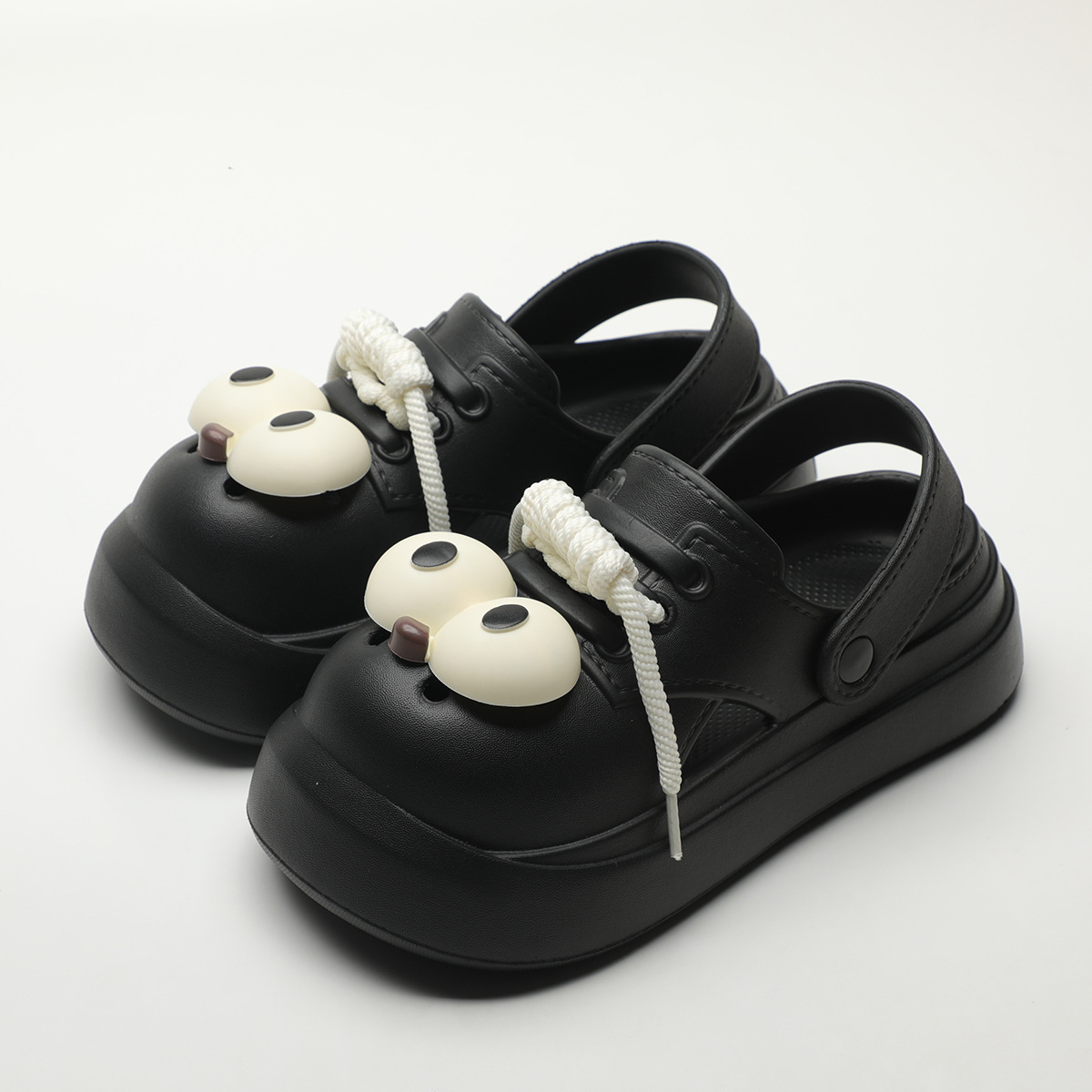 Cute DIY Big Eyes Fashion Clog - đánh giá và giá Street Fashion Female