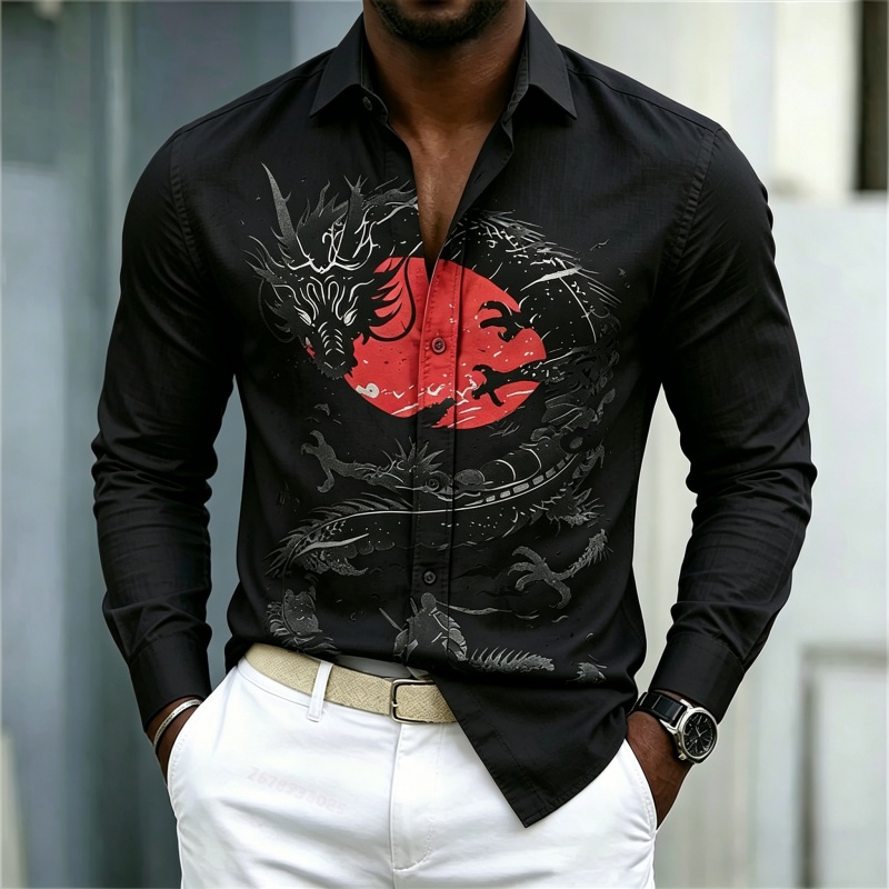 2026 New Men's Shirt White Bla - đánh giá và giá Street Fashion News