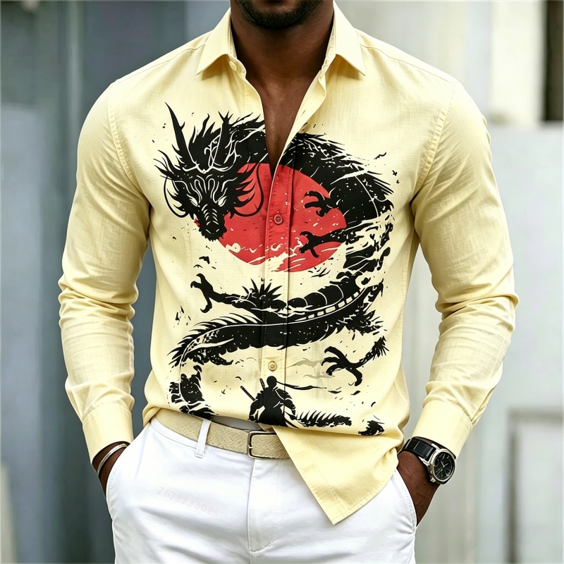 2026 New Men's Shirt White Bla - đánh giá và giá Street Fashion News