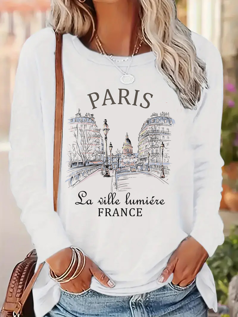 2025 Fashion Paris Letter Prin - đánh giá và giá Street Fashion Paris 2025