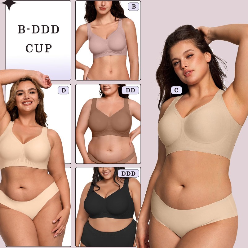 Plus Size Wireless Jelly Bra W - đánh giá và giá Street Fashion Female