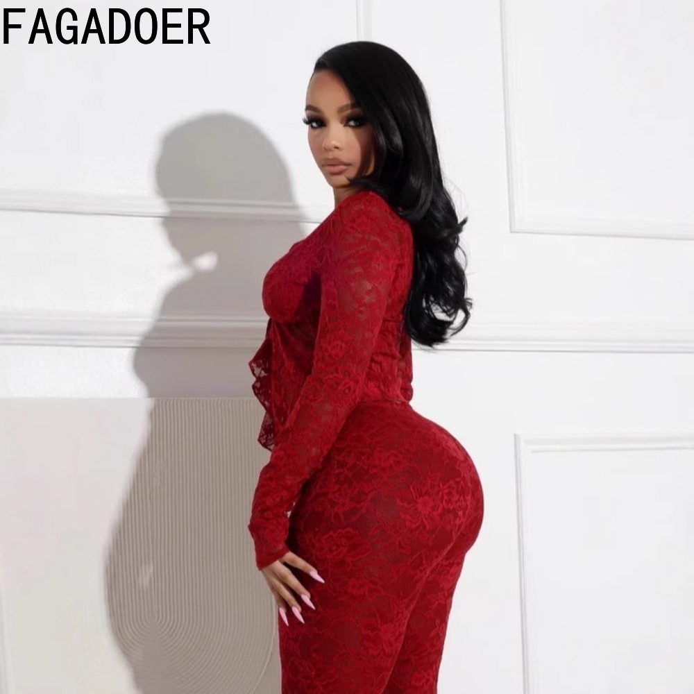FAGADOER Sexy Lace Woman 2 Pie - đánh giá và giá Street Fashion News