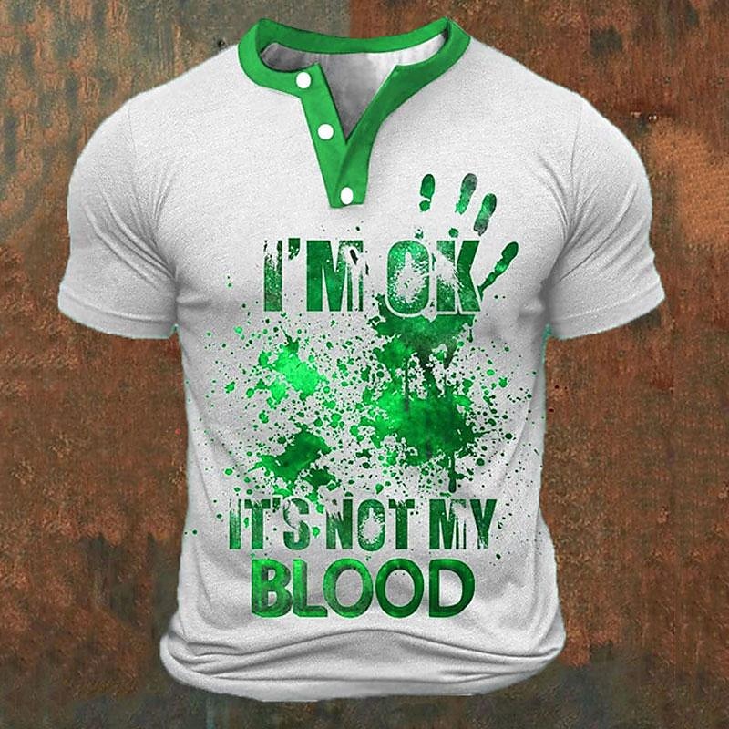 Funny 3D Letter Print Men's He - đánh giá và giá Street For Fashion