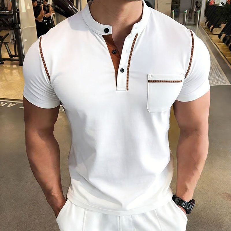 New Summer Men's Henry Collar  - đánh giá và giá Street For Fashion